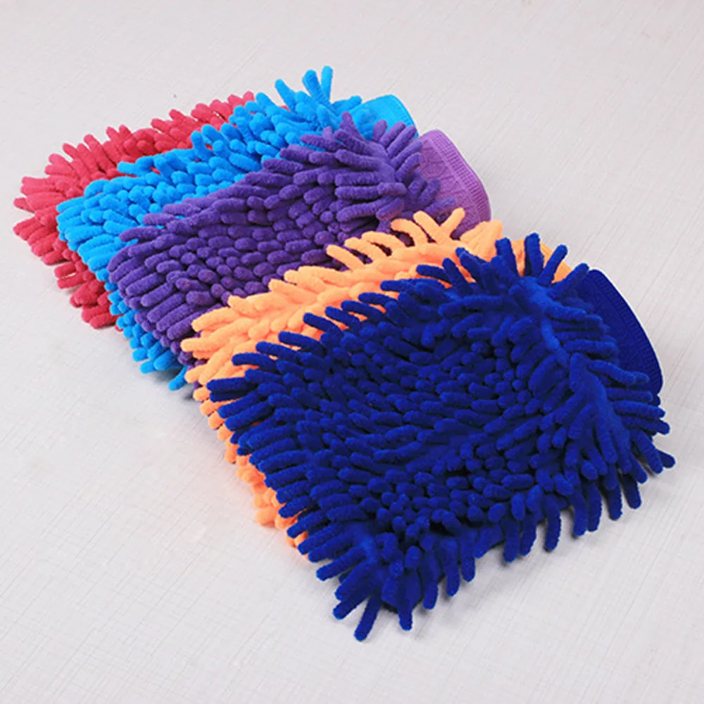 1 шт. прочные перчатки для мытья автомобиля из микрофибры окно пыли чистящее