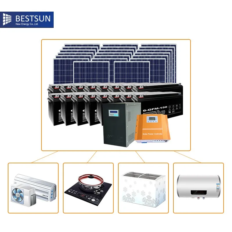 Полный 5KW Солнечные энергетические установки решетки для дома|Комплекты