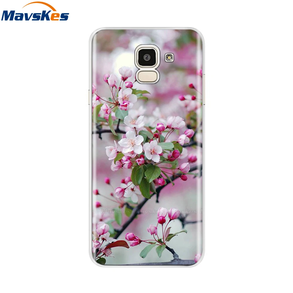 For Samsung Galaxy J6 2018 Case Soft TPU Silicone Back Cover sFor Coque Fundas Samsung J6 2018 J6 Plus 2018 Soft Phone Cases