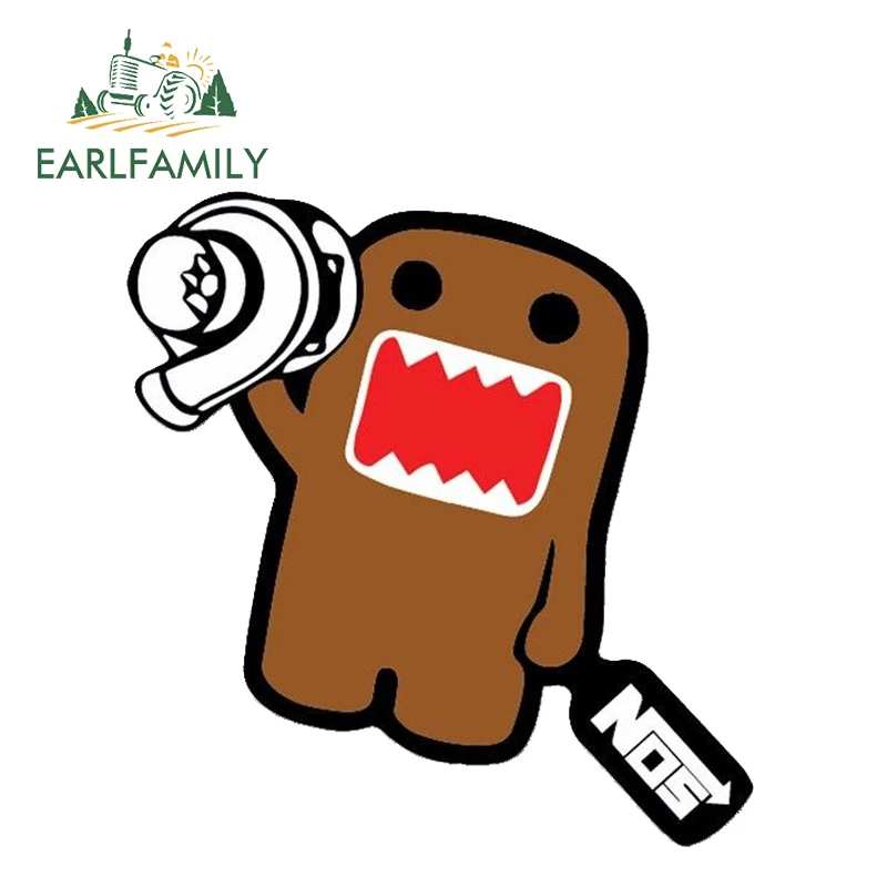 EARLFAMILY 12 см x 9,7 см забавная Domo Kun виниловая наклейка s JMD Авто Мото Автомобиль Фургон Грузовик тюнинг окна наклейки мотоциклы Декор