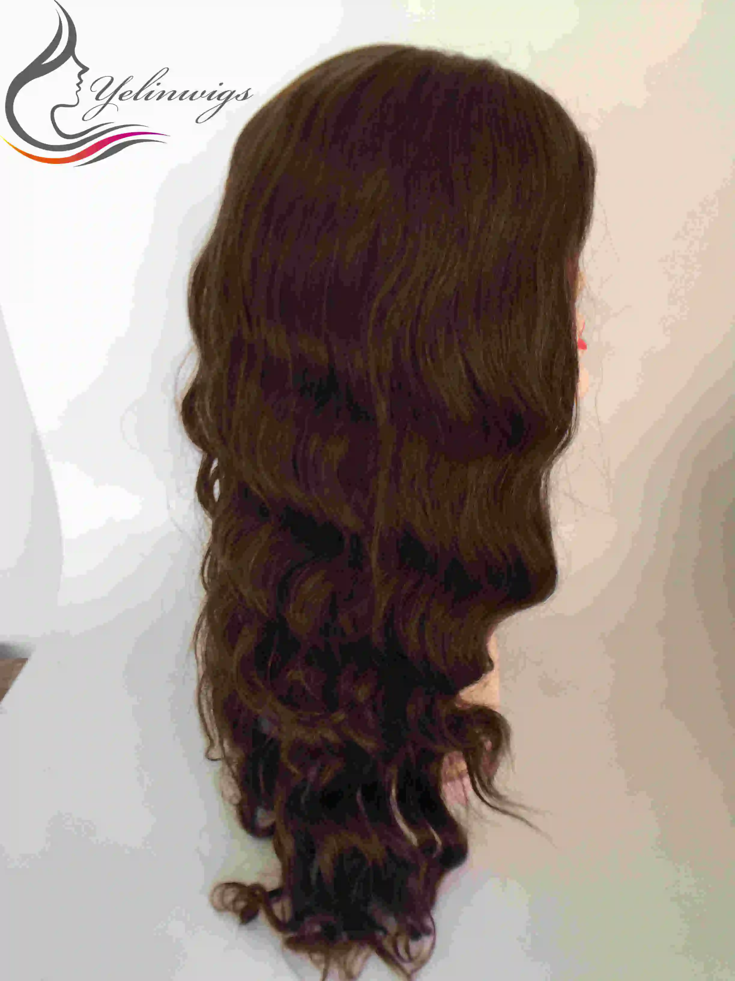 Женский парик из натуральных еврейских волос Кошерные Парики шелковые волнистые