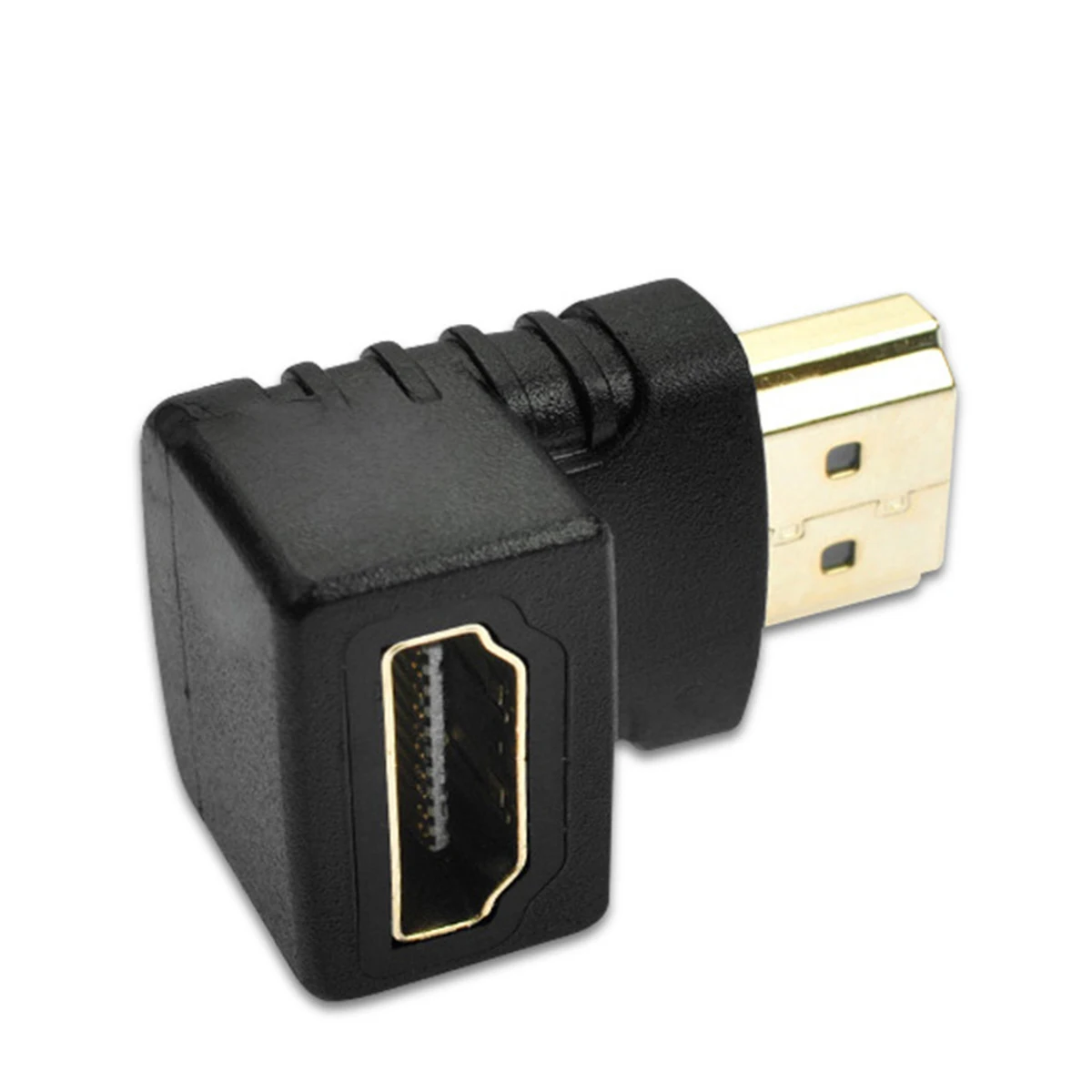 HDMI папа к Женский адаптер разъем удлинитель кабель конвертер 90 градусов правый