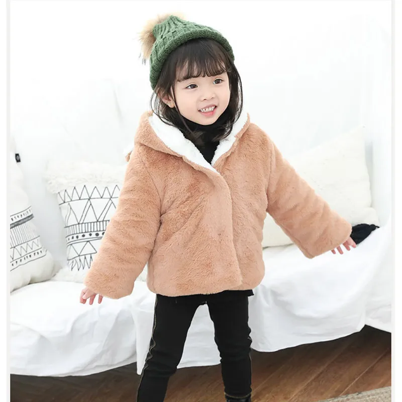 

Velvet Baby Girls Clothing 2021 Winter Fashion Thicken Jacket Cartoon Style Kids Clothes Toddler Outwear 2-7Years F0028