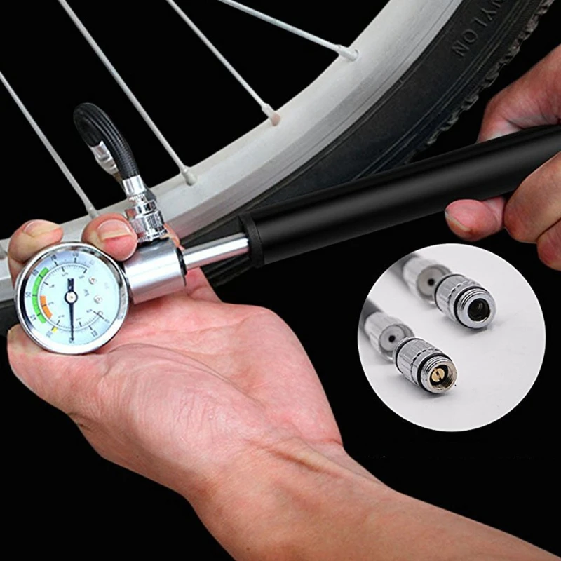 

Portable Manual High Pressure Bike Pump Compact Bicycle Air Pump for Road Bike N58B
