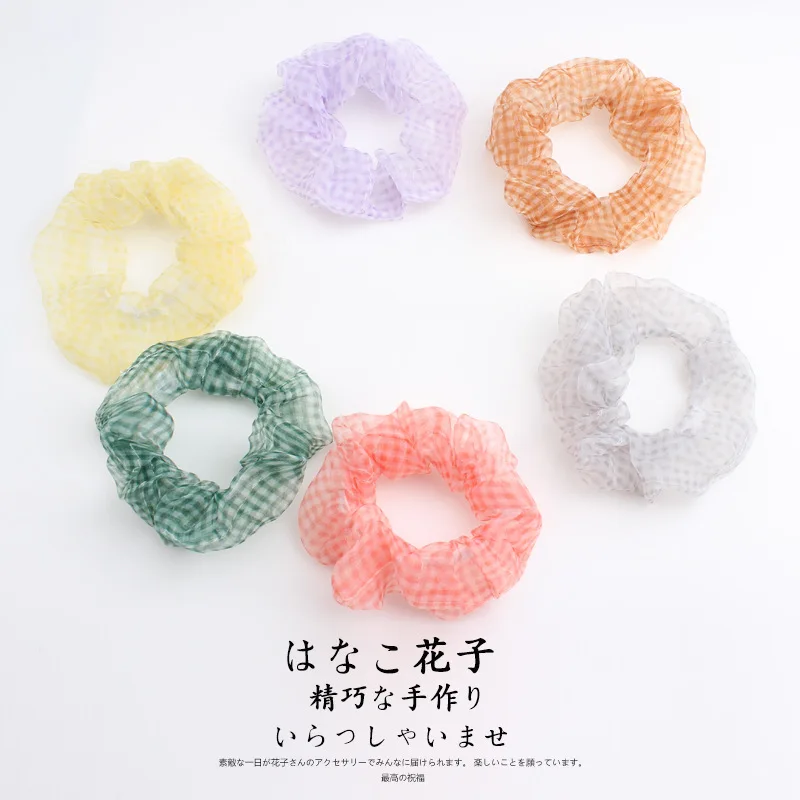 Ruoshui Женская резинка для волос в Корейском стиле Прозрачные резинки милые