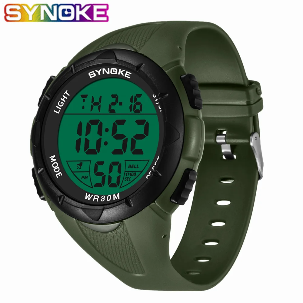 SYNOKE мужские часы новое поступление Роскошные наручные Военные Спортивные G
