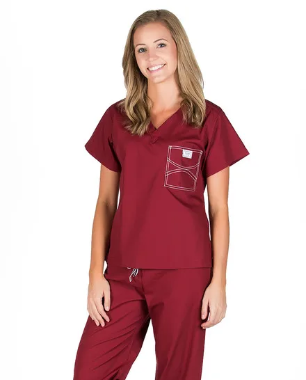 

Unisex Medical Uniforms Nursing Scrubs Clothes Short Sleeved tops pants Doctor shirt Brush hand clothing work clothes men
