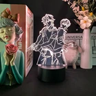 Светодиодный ночсветильник в стиле аниме, лампа-Закат атака на Титанов для декора комнаты, детская Подарочная основа и акриловая доска продаются отдельно