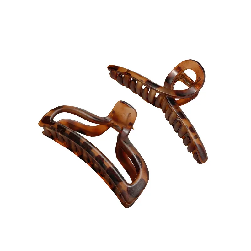 

South Korea Acrylic Leopard Grain Hairpin Temperament Restoring Ancient Ways Of French Fashion Hair Clips Woman Hair Accessory