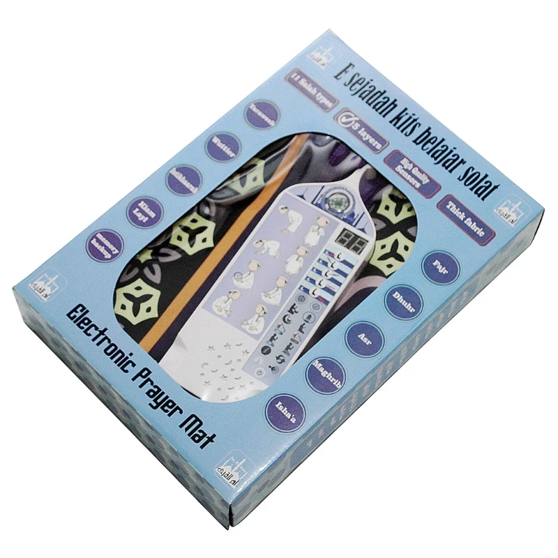 

Electronic Islamic Prayer Mat for Children Muslim Educational Interactive Worship Blanket Eid Mubarak Rug Carpet Speaker