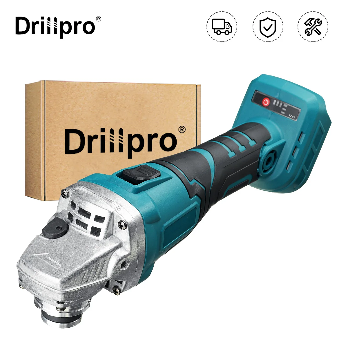 

Беспроводная бесщеточная электрическая угловая шлифовальная машина, 1200 Вт, 125 мм, домашний Электроинструмент «сделай сам» для аккумулятора...