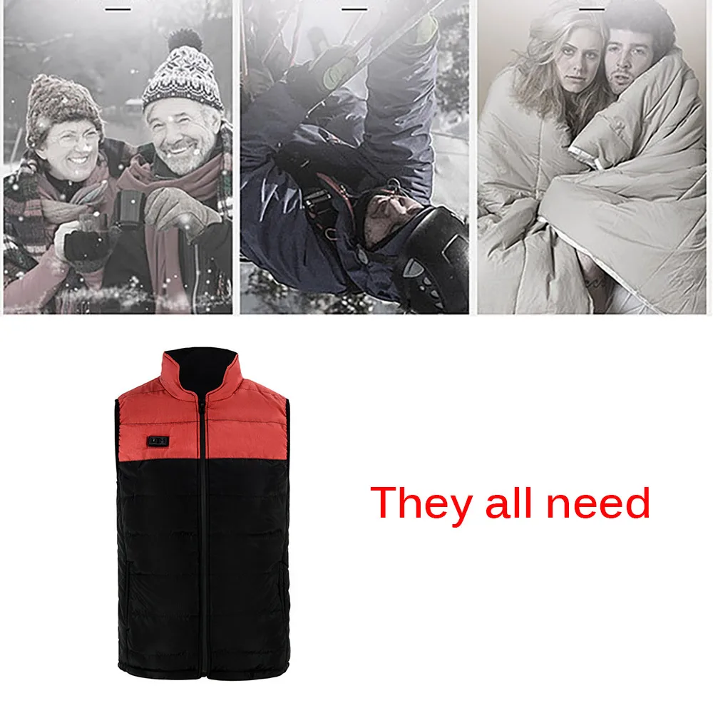 Новый USB с подогревом жилет для мужчин женщин Usb нагретой куртки отопление