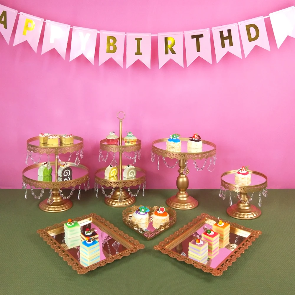 Tobs 1 шт. кристаллы торт стенд товары для украшения торта башня из кексов Свадебные