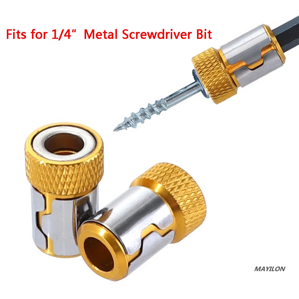 

Универсальное магнитное кольцо 1/4» металлическая отвертка бит магнитное кольцо для 6,35 мм хвостовик анти-коррозия сверло магнит мощный коль...