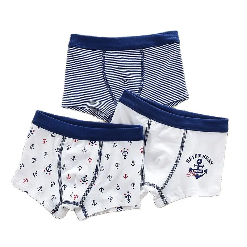 

3 шт./упаковка, хлопковые трусы-боксеры для мальчиков