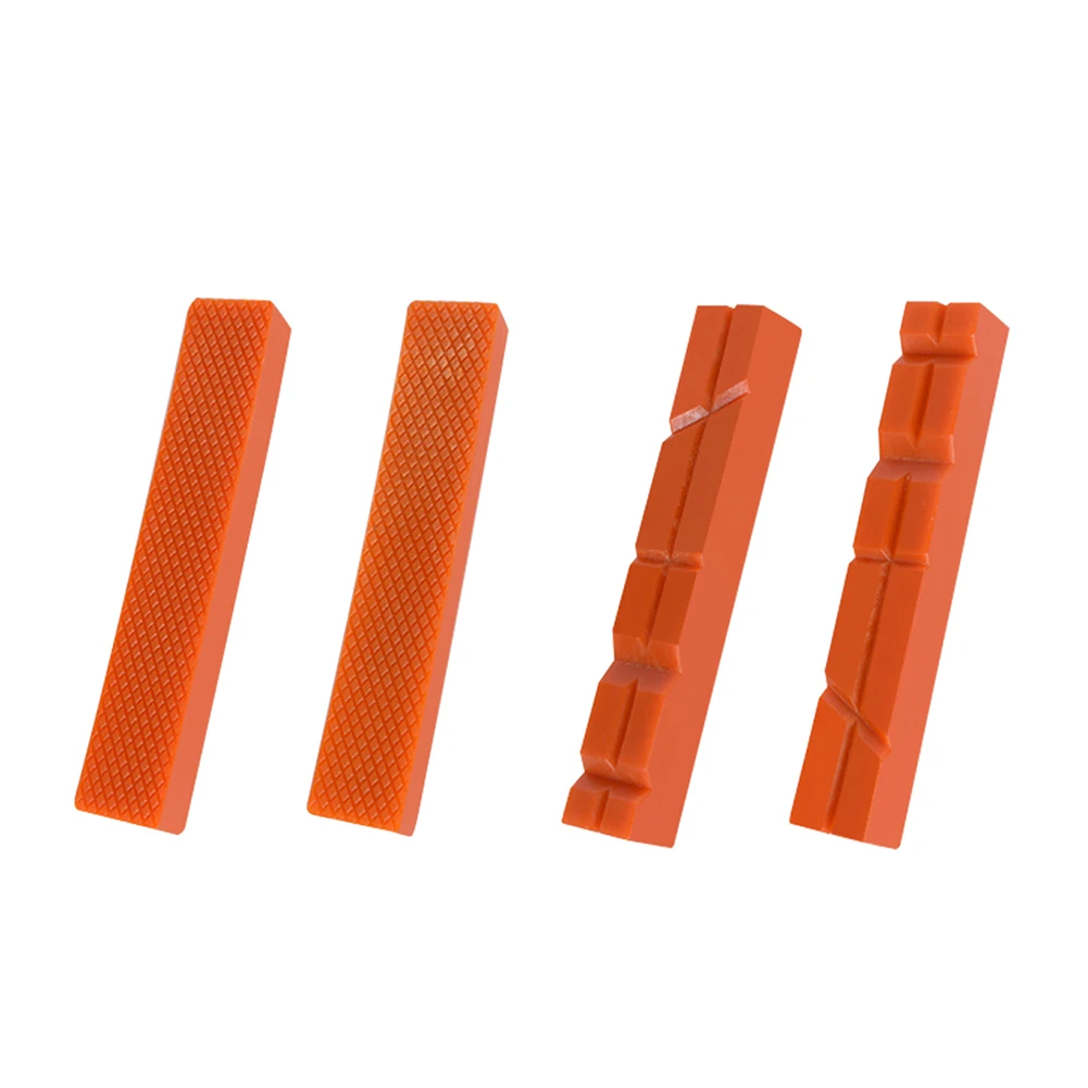 

2pcs 6 inch Pair Of Magnetic Soft Pad Jaws Rubber For Metal Vise Drilling Machine Tools Long Pad Bench Vice Home Improvement