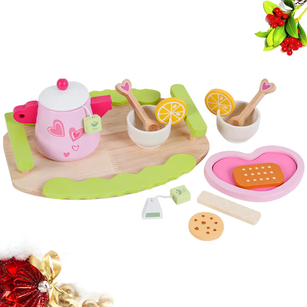 1 Набор ролевых игр деревянная чайная тарелка для реквизит обучающая игрушка