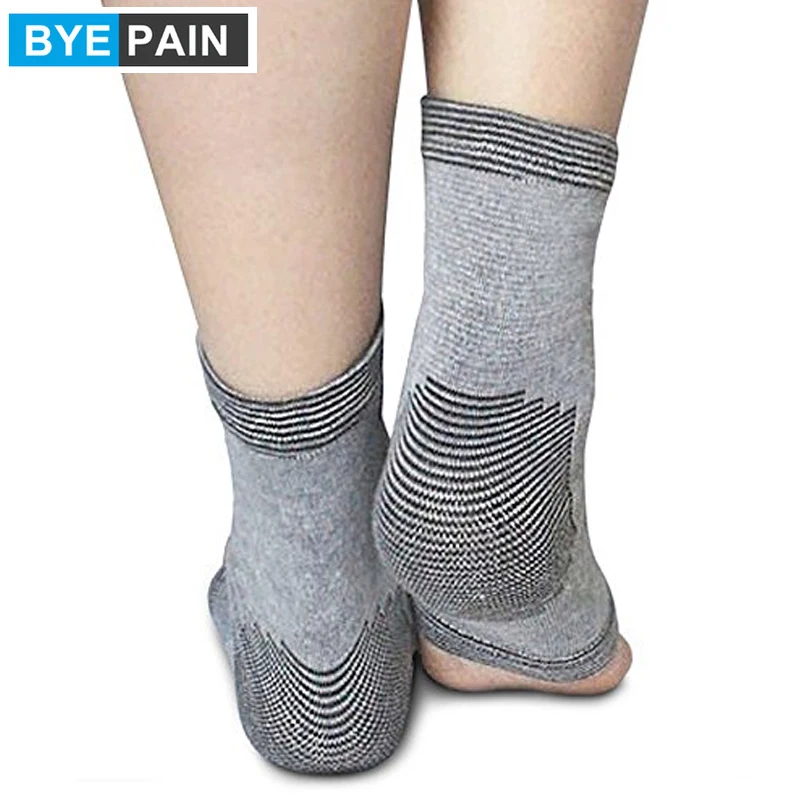 

1Pair BYEPAIN Ankle Sleeve Bamboo Charcoal Protector Compression Ankle supports For sports,running,