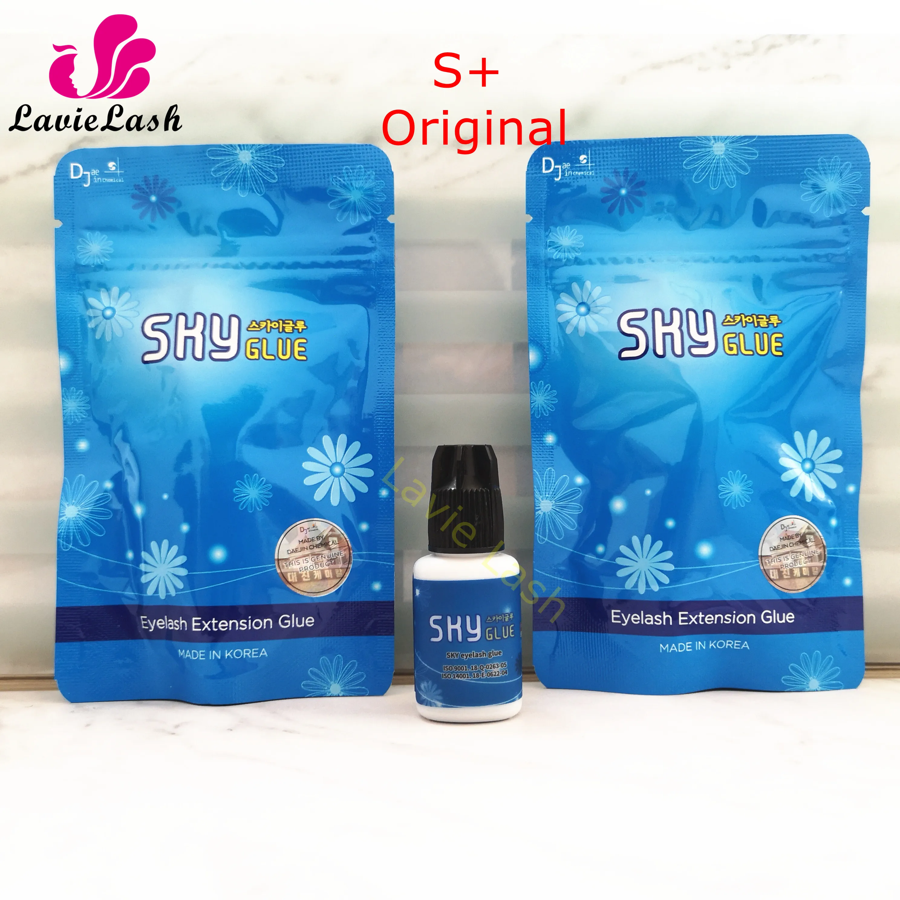 Клей Sky S + для наращивания ресниц 5 шт. быстросохнущий клей 1 2s в последний раз 6 7