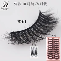 fx z11 buenas 100 pairs 3d faux mink lashes natural false eyelashes dramatic fluffy soft wispy volume cross reusable eyelash