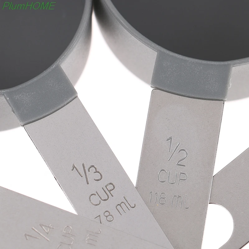 

4Pcs Multi Purpose Spoons/Cup Measuring Tools PP Baking Accessories Stainless Steel/Plastic Handle Kitchen Gadgets