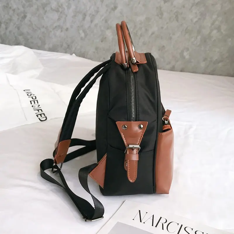 

Fashion backpack 2020 autumn new simple stitching student backpack luxury designer ladies multi-function travel bag sac a main