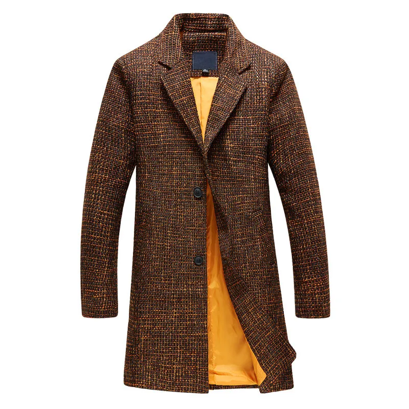 Новое поступление 2020 мужской зимний Тренч Высококачественная Толстая шерстяная