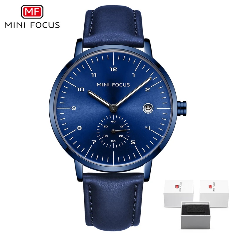 

Часы наручные мужские с кожаным ремешком, брендовые Роскошные Кварцевые спортивные водонепроницаемые мини-часы в стиле милитари