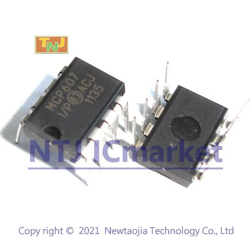 5 шт. MCP607 I/P DIP 8 2 V до 6 0 Micropower CMOS ИМС операционного усилителя чип|Интегральные