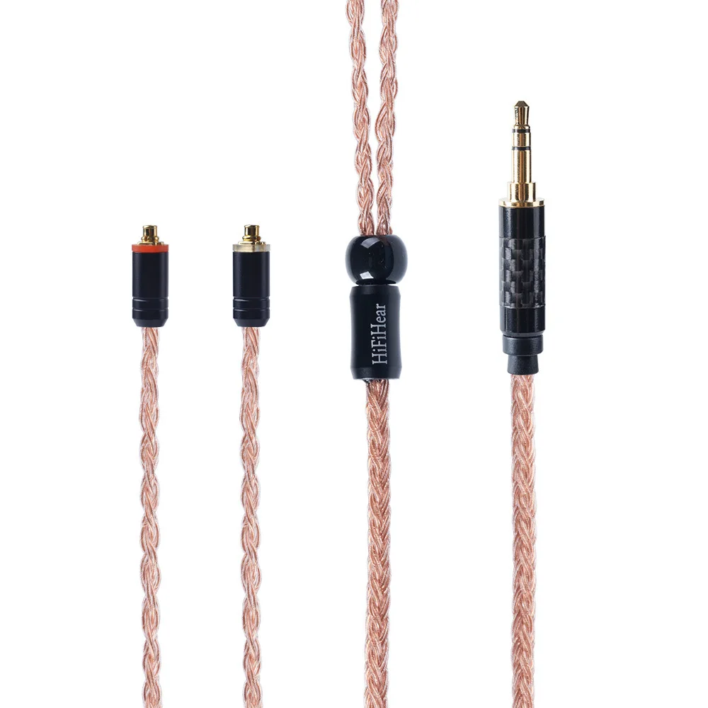 AK Hifihear 16 основной импорт монокристаллической Медь кабель 2,5/3,5/4,4 мм кабель с MMCX/2pin разъем для лампа указателя X6 ZS10 PRO AS16