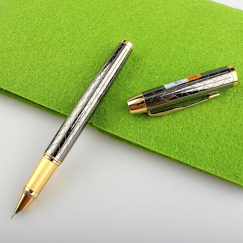 Luxury quality 116 Gray/ bronze Business office Fountain Pen student School Stationery Supplies ink calligraphy pen