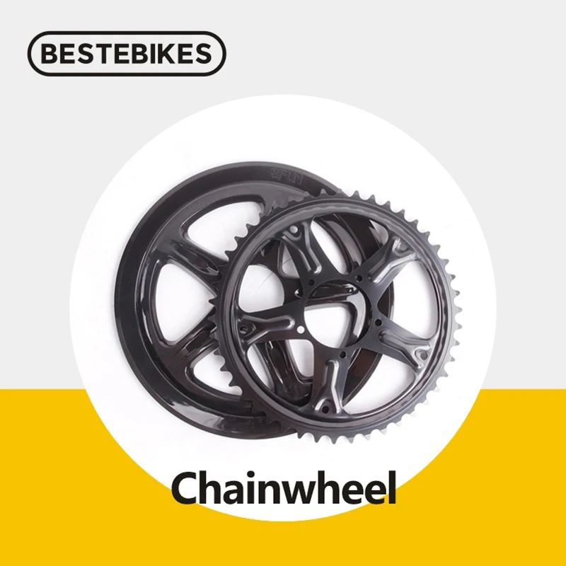 

Bafang 8fun 44T/46T/48T/52T Chainwheel For BBS01 BBS01b BBS02 BBS02b 250W 350W 500W 750W Mid Drive Motors Ebikes Conversion