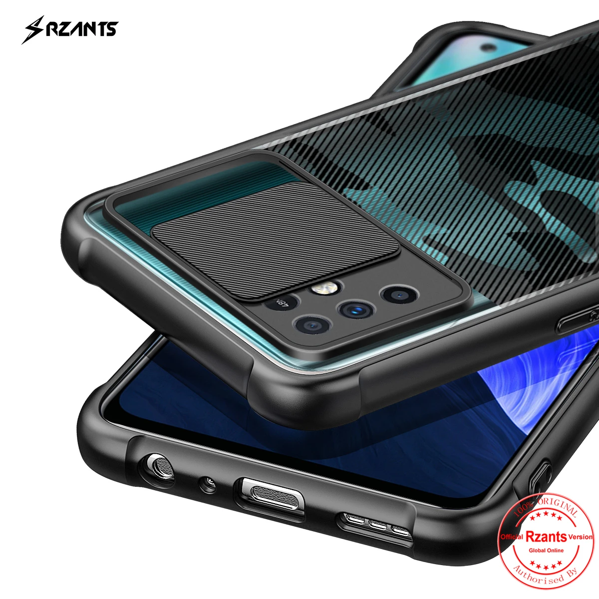

Rzants For Infinix Note 10 Infinix Note 10 Pro Case Soft Military [Camouflage Lens] Lens Protect Slim Clear Cover