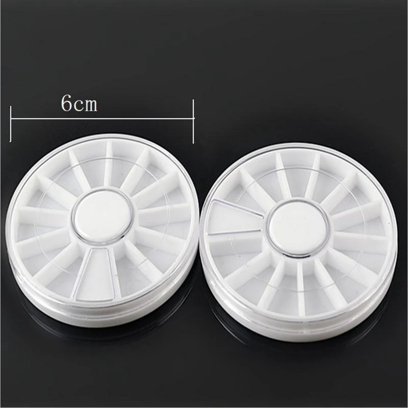 В настоящее время доступны белые маникюрные круглые пластины 12 решетчатая