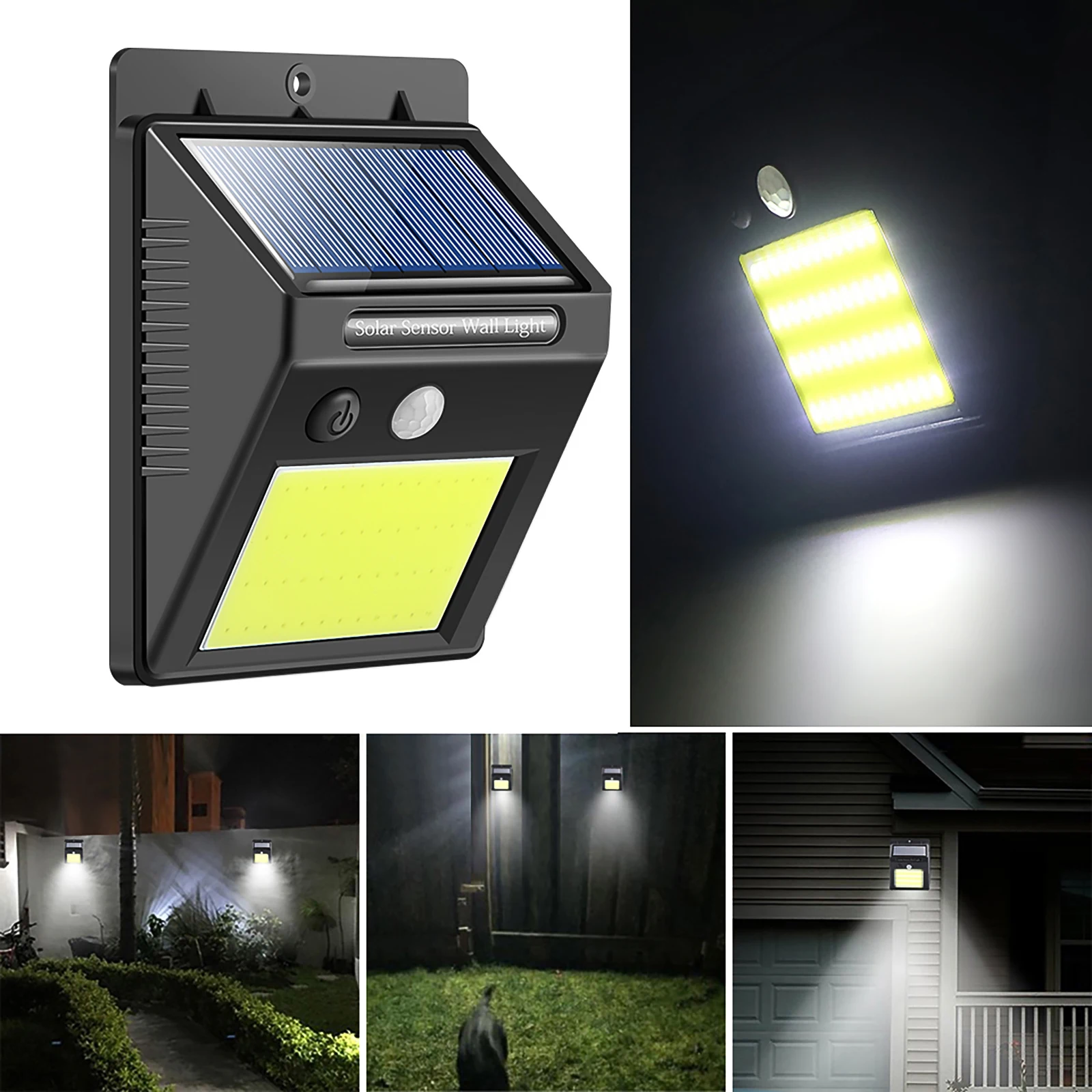 

48 LED Solar Light Bulb Outdoor Garden Lamp Decoration PIR Motion Sensor Night Security Wall Light IP65Waterproof LED Wall Light