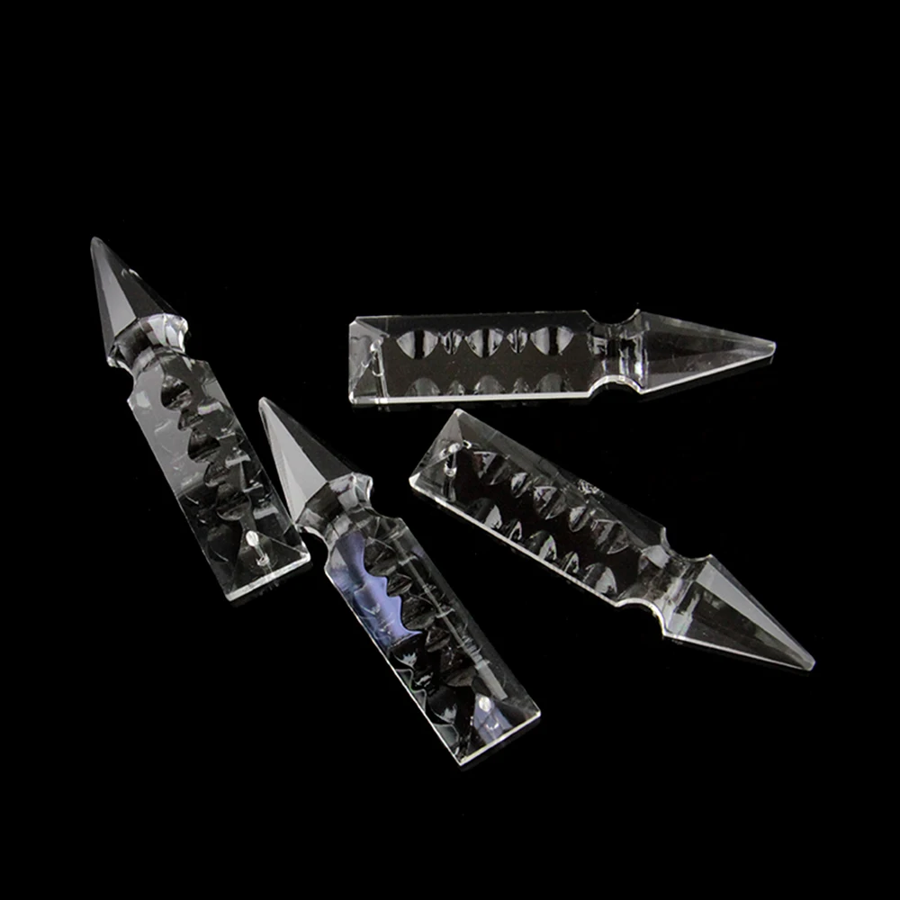 63mm/76mm/100mm Clear Rocket Head Crystal Glass Prism Pendants Lamp Decoration | Лампы и освещение