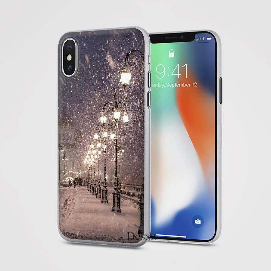 Чехол для телефона пейзаж зимний свет снег iPhone 5 5s Se 6 6s 7 8 11 Pro X XS XR Max |