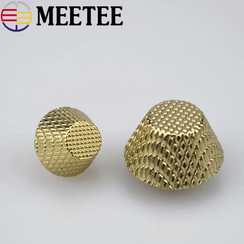 20pcs Gold Combined Button Round Head Rivet Screw Bags Hardware Plating Nail-free Studs Metal Buckles Snap Hook Leather Craft | Дом и сад