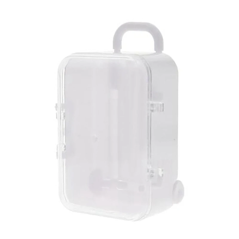 2x белый/розовый мини чехол на колесиках для дорожного костюма коробка конфет