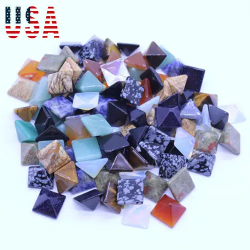 Предел 100 10 чакра Пирамида Беспокоиться Камень набор праническое Исцеление