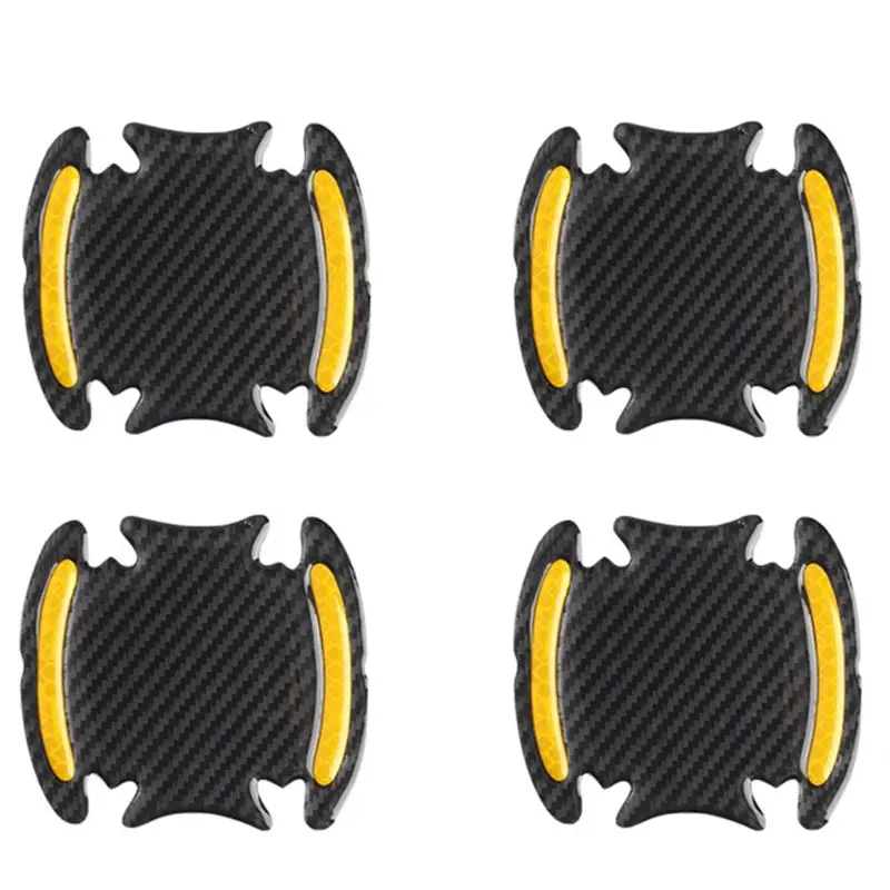 

3D Carbon Fiber Epoxy Safety Reflective Car Handle Door Bowl Warning Sticker