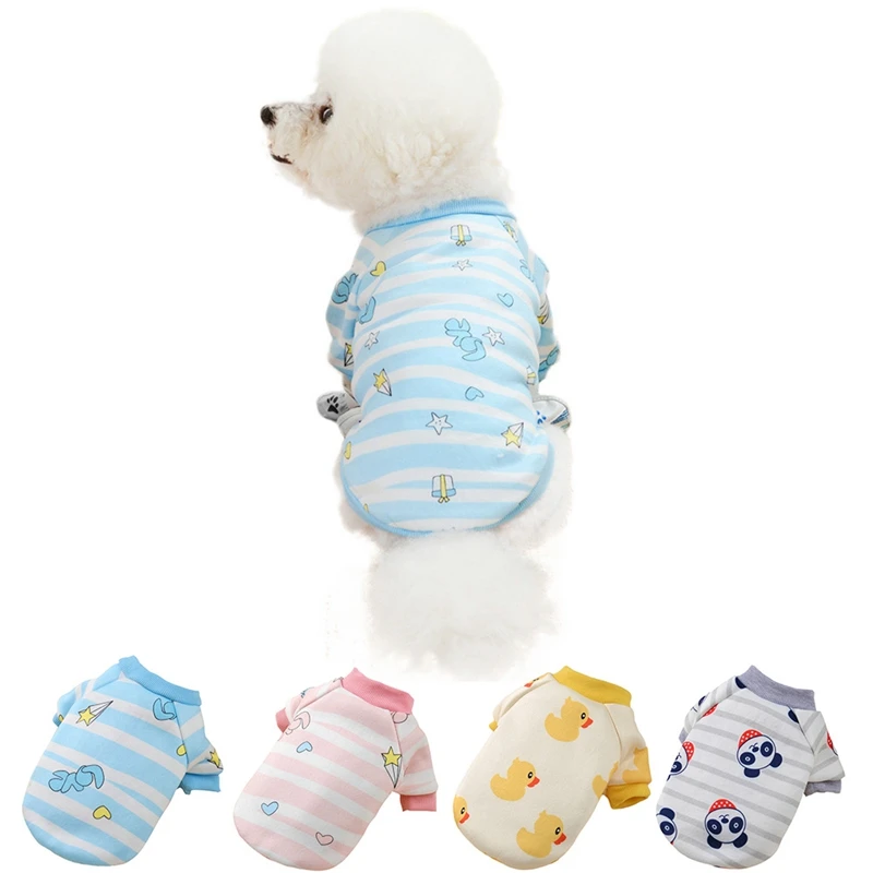 Хлопковая толстовка для домашних животных топы с принтом героями мультфильмов