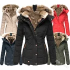 2021 новая зимняя теплая куртка из хлопка и шерсти Куртка женская обувь с застежкой-молнией, с длинным рукавом, тонкий хлопок, пальто с капюшоном для мальчиков пальто размер S-5XL
