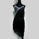 Платье женское, с кисточками, для латиноамериканских танцев