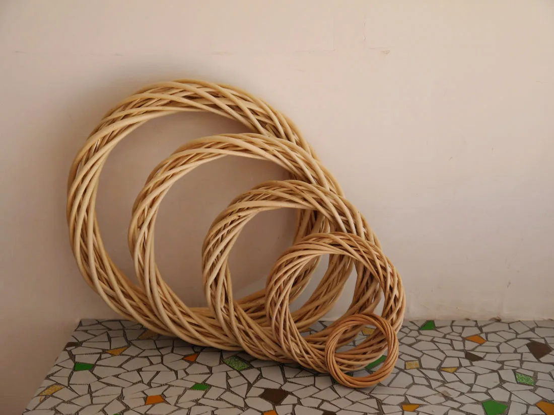 Праздничное украшение плетеная гирлянда толстая|willow wreath|christmas ornament wreathwreath christmas |