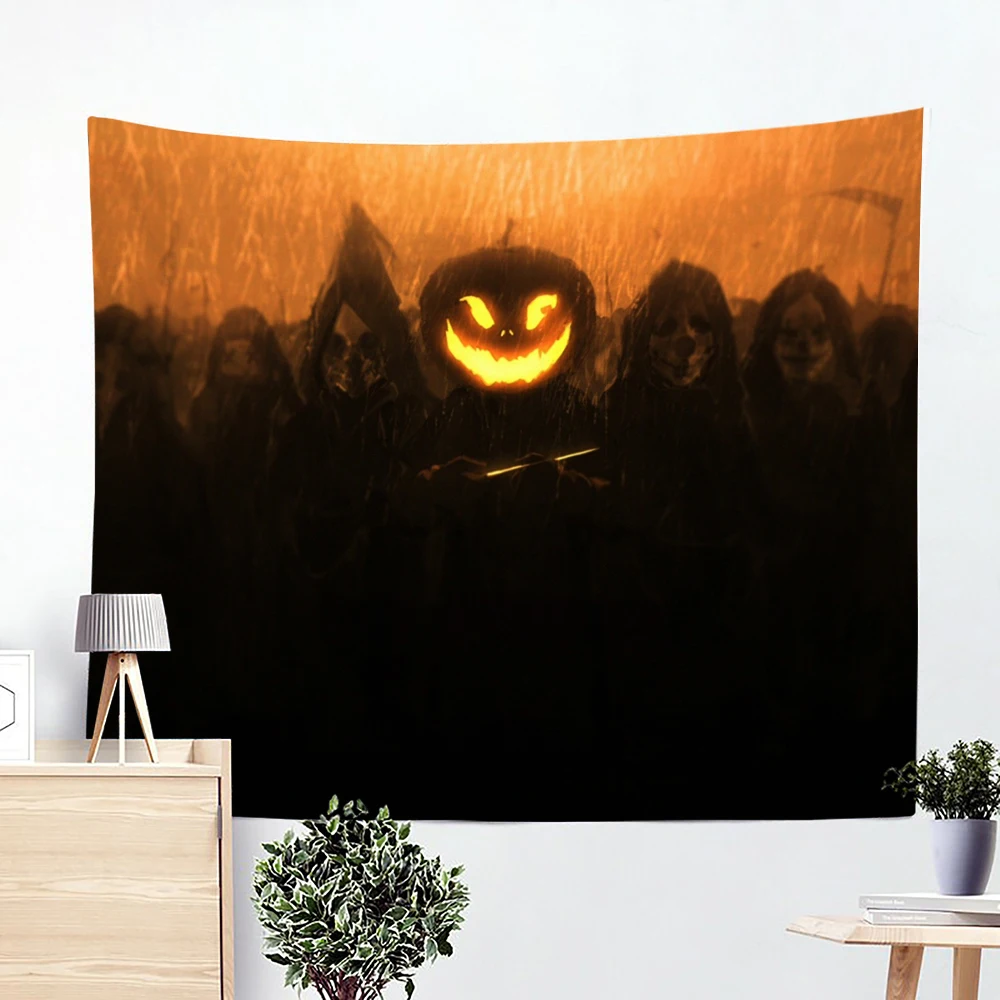 

Watercolor Pumpkin Halloween Background Cloth Wall Decor Hanging Cloth Wall Cloth Bedroom Home Decor Room Decor Cloth Tapestry