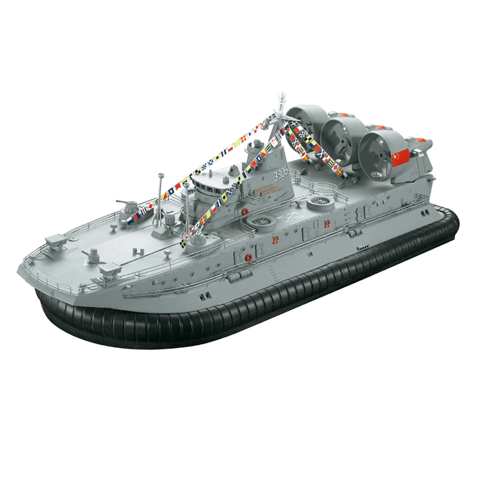 

Brushless Battleship RC Boat 2.4G 1/110 Ship Model HG-C201 Landing and Water Air Cushion Landing Boat