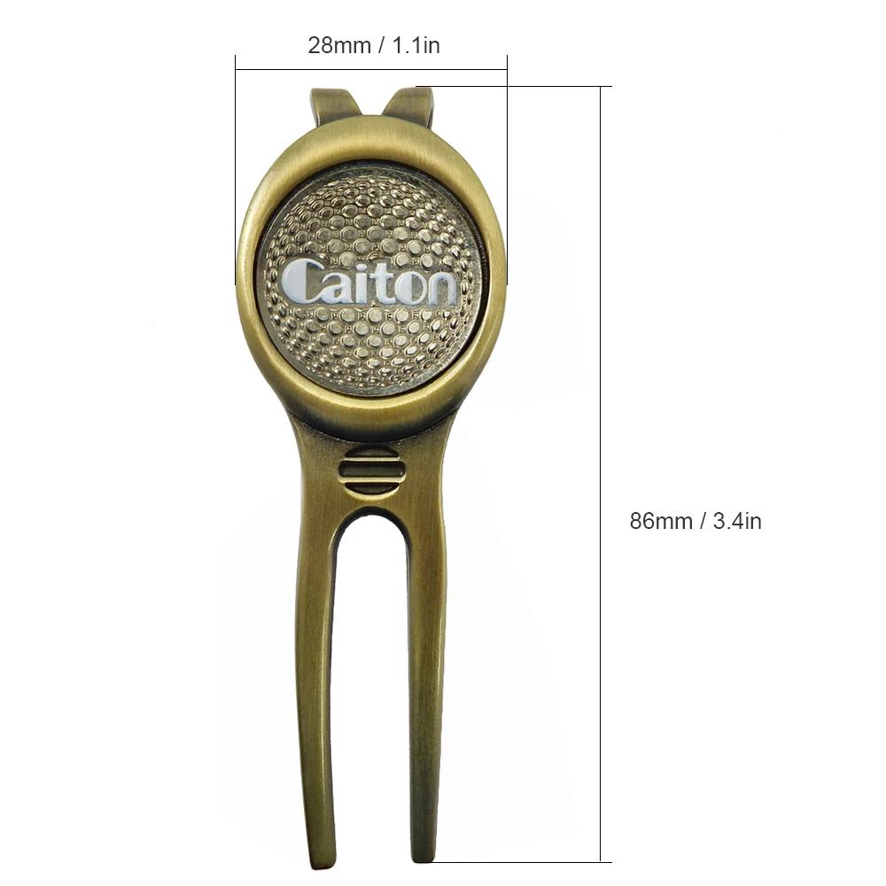 

1pcs Golf Divot Tool with Marker Pitch Mark Green Divot Repair Tool Golf Pitchfork Golf Training Aids Ball Tool Accessories