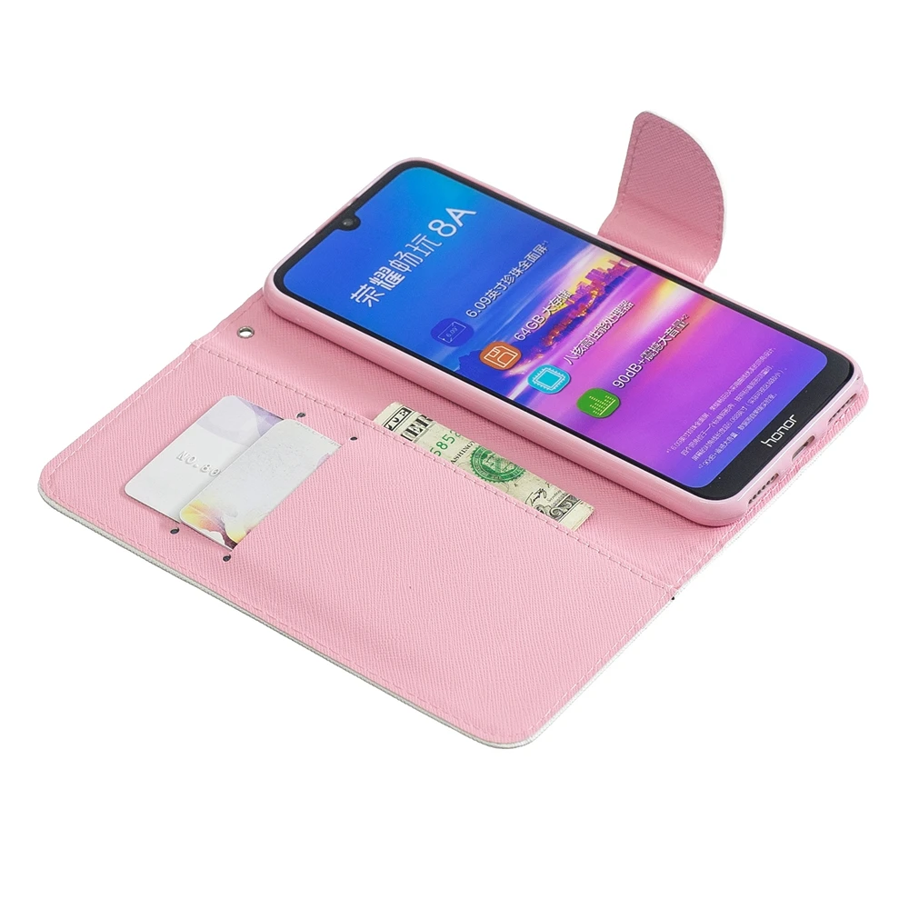Чехол для Huawei Y6 Y7 Y9 2019 с откидной крышкой в виде единорога Etui P Smart Plus Prime