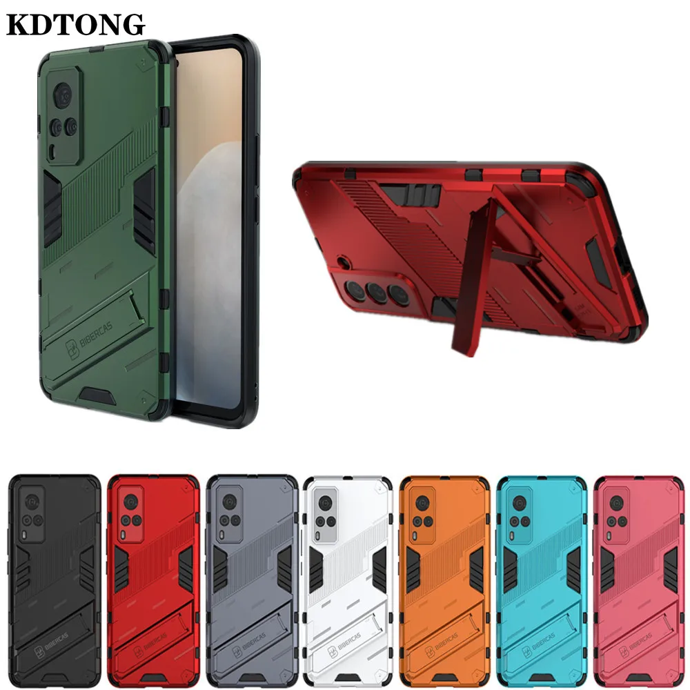 

Classic Phone Case for VIVO X60 Pro Plus Y51 2020YD iQOO 7 Neo5 Z3 Magnetic Hidden Bracket Armor Heavy Duty Protect Back Cover